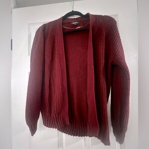 Wild Fable Red Cardigan Sweater Thick Knit